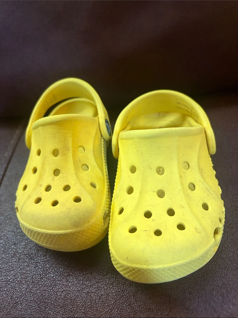 Kids Yellow Crocs - Comfortable Slip-On shoe